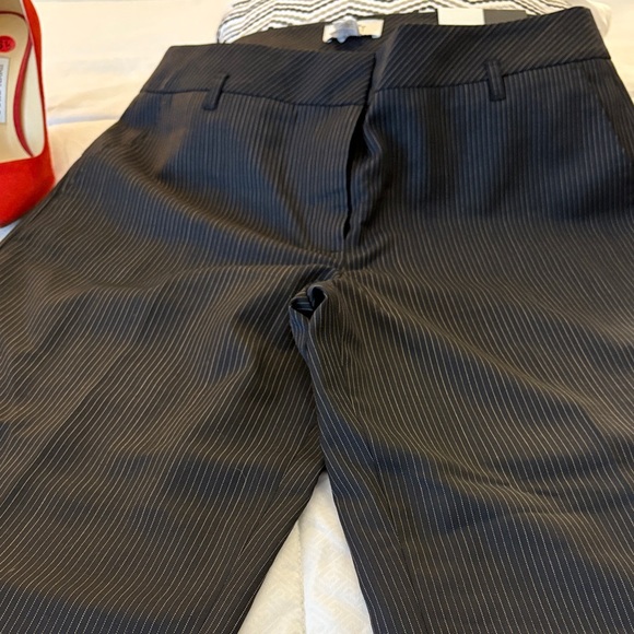 Ann Taylor Blue Pinstripe Trousers - Picture 1 of 5
